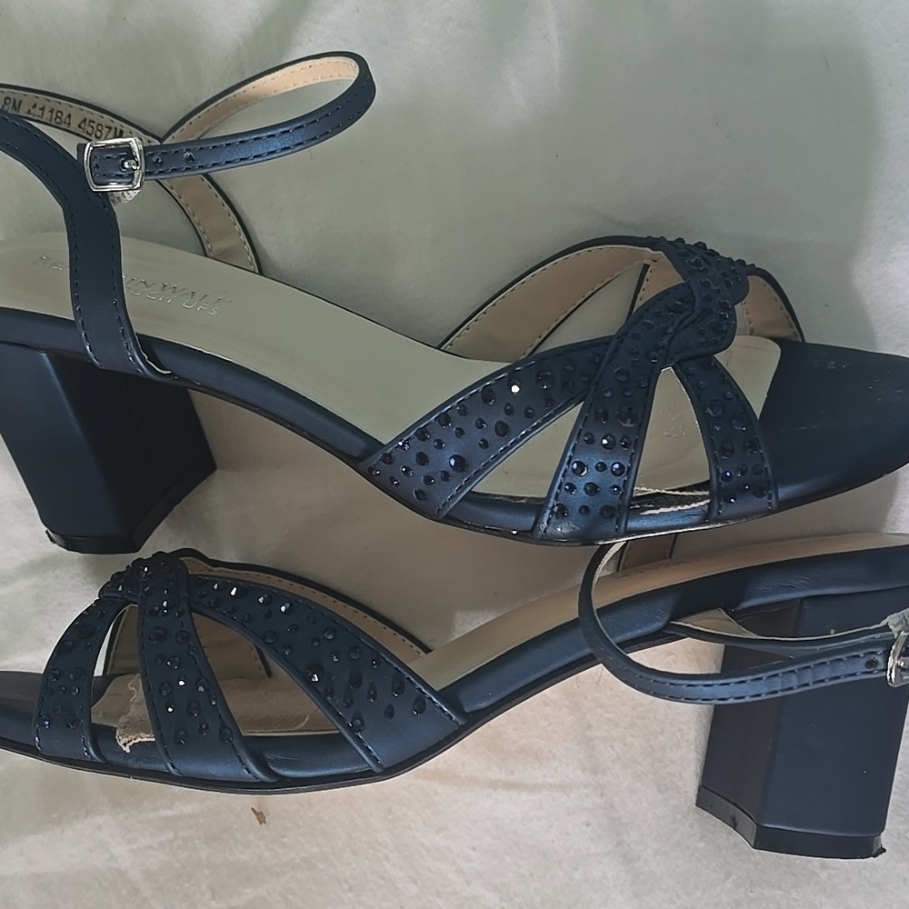 Benjamin Walk Navy Strappy Heels
